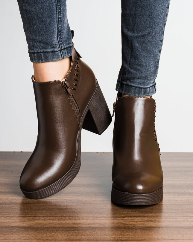 Botin Tasha - Marrón - Tienda Nébula