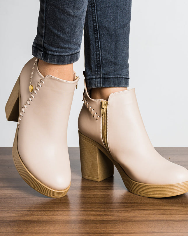 Botin Tasha - Nude - Tienda Nébula