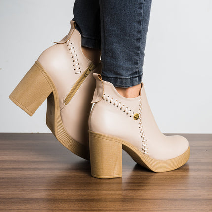 Botin Tasha - Nude - Tienda Nébula