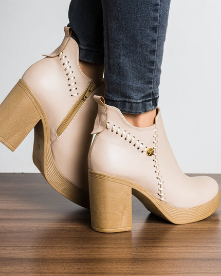 Botin Tasha - Nude - Tienda Nébula