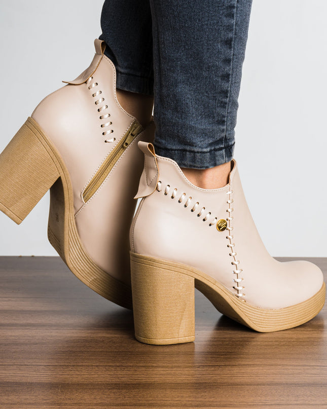 Botin Tasha - Nude - Tienda Nébula