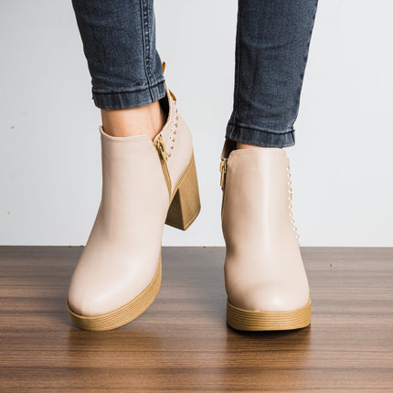 Botin Tasha - Nude - Tienda Nébula