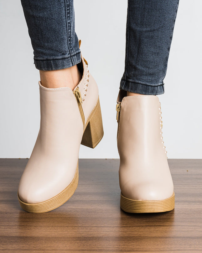 Botin Tasha - Nude - Tienda Nébula