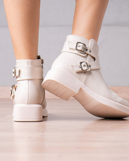 Botines Azumy - Nude - Tienda Nébula