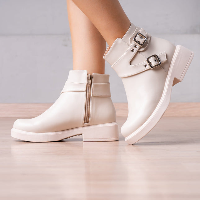 Botines Azumy - Nude - Tienda Nébula