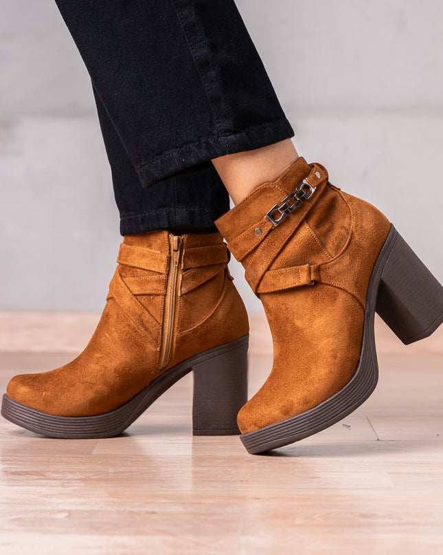 Botines Champeta - Camel Gamuza - Tienda Nébula