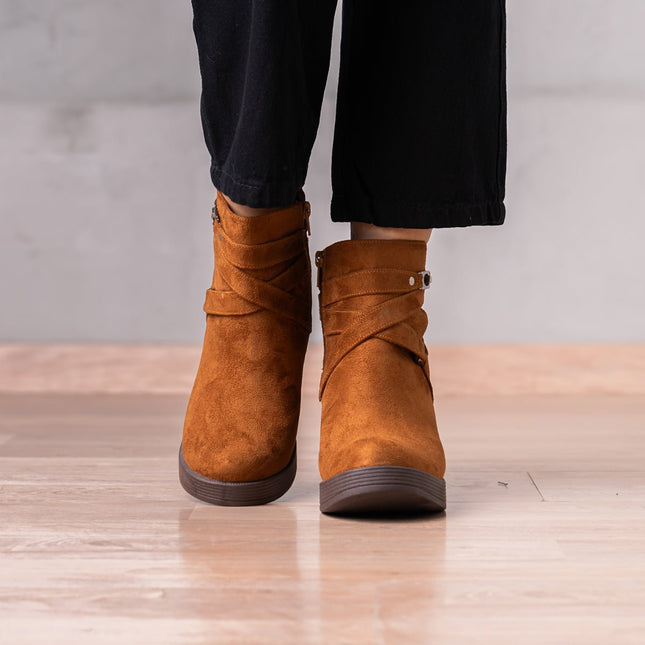 Botines Champeta - Camel Gamuza - Tienda Nébula