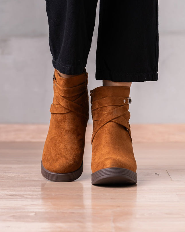 Botines Champeta - Camel Gamuza - Tienda Nébula