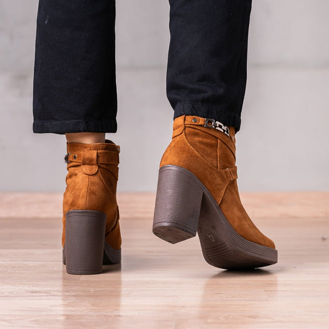 Botines Champeta - Camel Gamuza - Tienda Nébula