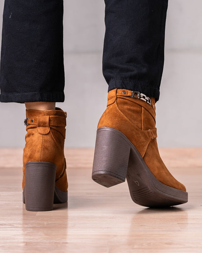 Botines Champeta - Camel Gamuza - Tienda Nébula