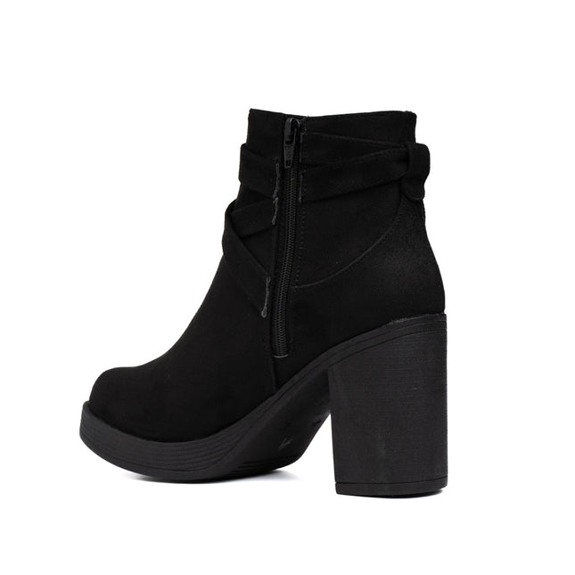 Botines Champeta - Negro Gamuza - Tienda Nébula