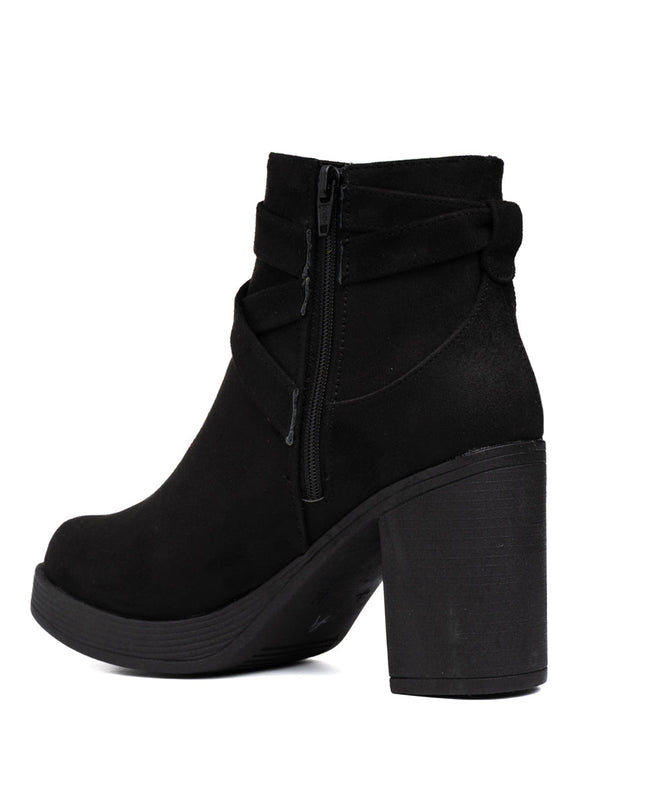 Botines Champeta - Negro Gamuza - Tienda Nébula