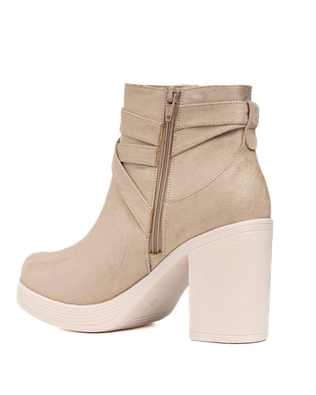 Botines Champeta - Nude Gamuza - Tienda Nébula