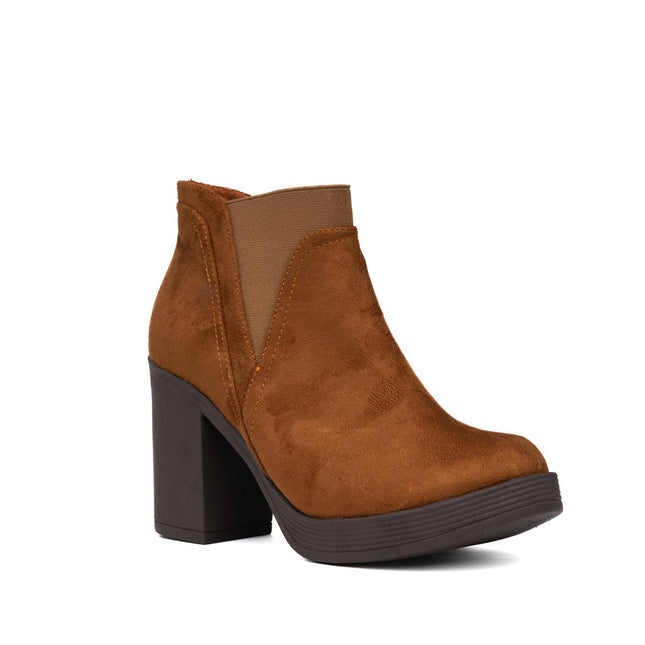 Botines Channary - Camel Gamuza - Tienda Nébula