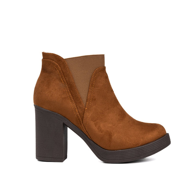 Botines Channary - Camel Gamuza - Tienda Nébula
