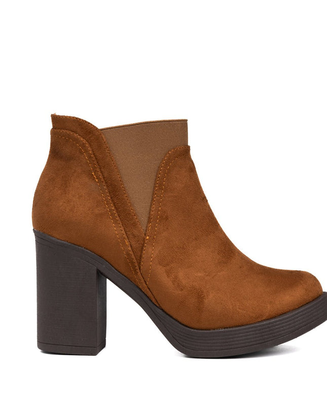 Botines Channary - Camel Gamuza - Tienda Nébula