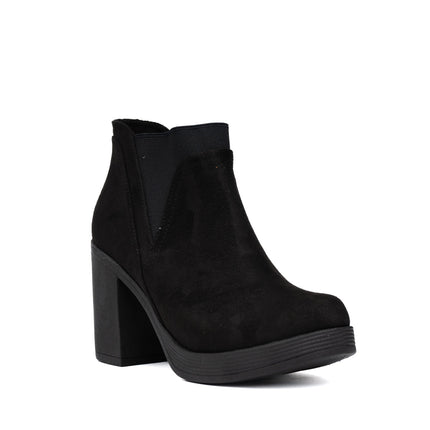 Botines Channary - Negro Gamuza - Tienda Nébula