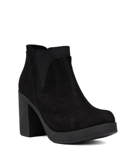 Botines Channary - Negro Gamuza - Tienda Nébula