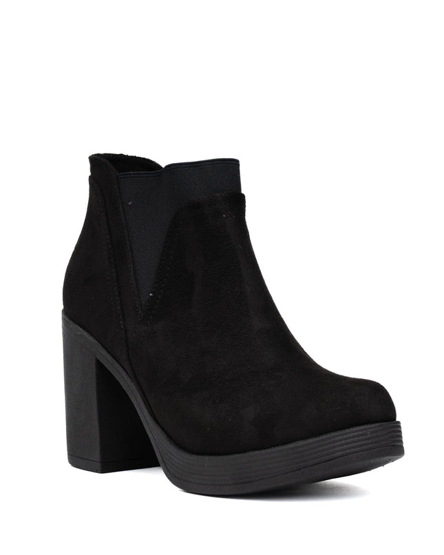 Botines Channary - Negro Gamuza - Tienda Nébula