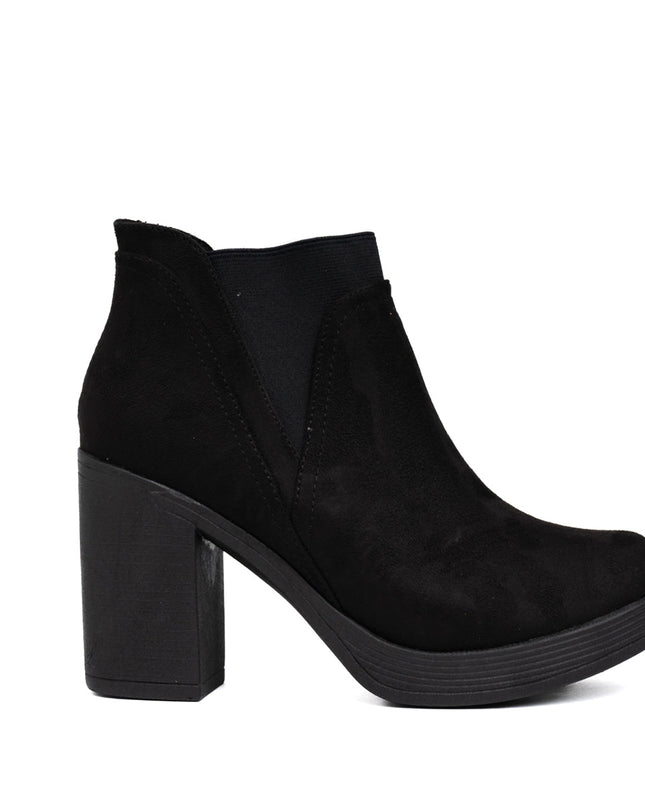 Botines Channary - Negro Gamuza - Tienda Nébula