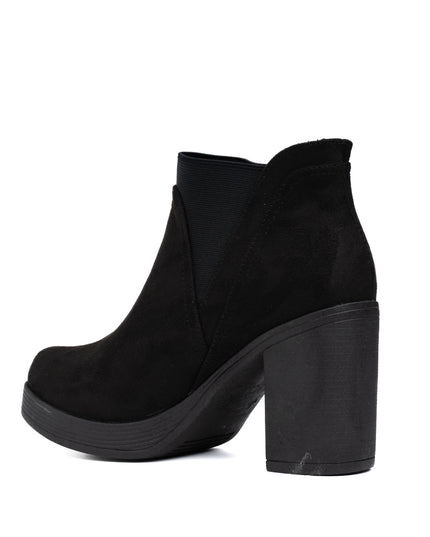 Botines Channary - Negro Gamuza - Tienda Nébula