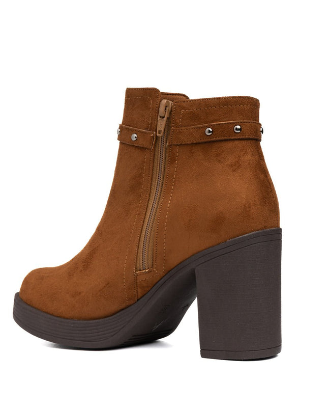 Botines Chenda - Camel Gamuza - Tienda Nébula