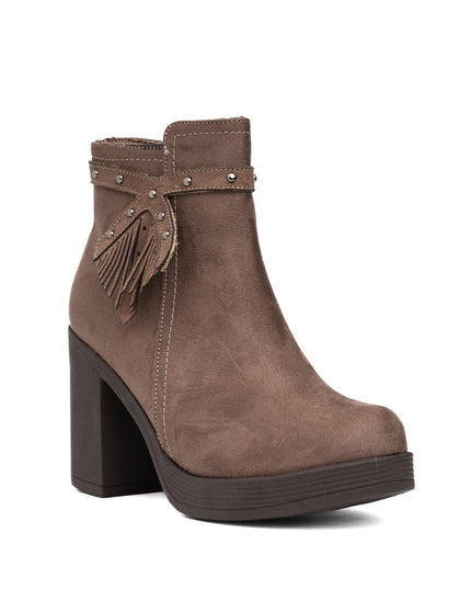Botines Chenda - Topo Gamuza - Tienda Nébula