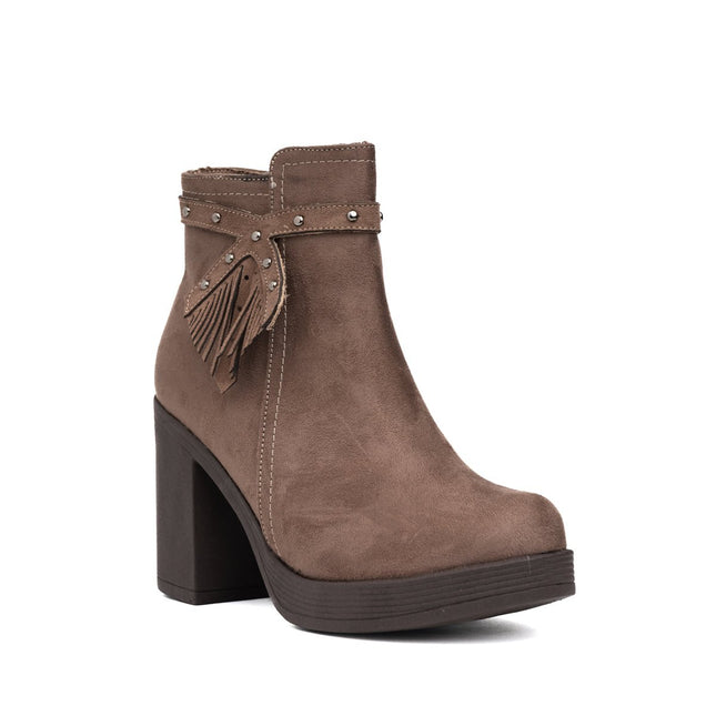 Botines Chenda - Topo Gamuza - Tienda Nébula