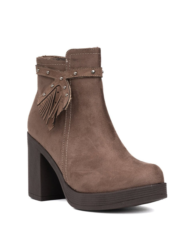 Botines Chenda - Topo Gamuza - Tienda Nébula
