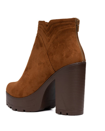 Botines Chhean - Camel Gamuza - Tienda Nébula