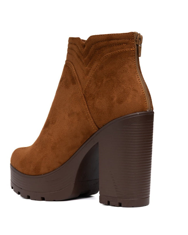 Botines Chhean - Camel Gamuza - Tienda Nébula