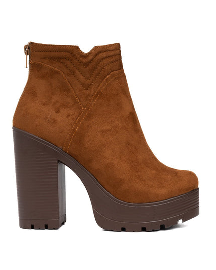 Botines Chhean - Camel Gamuza - Tienda Nébula