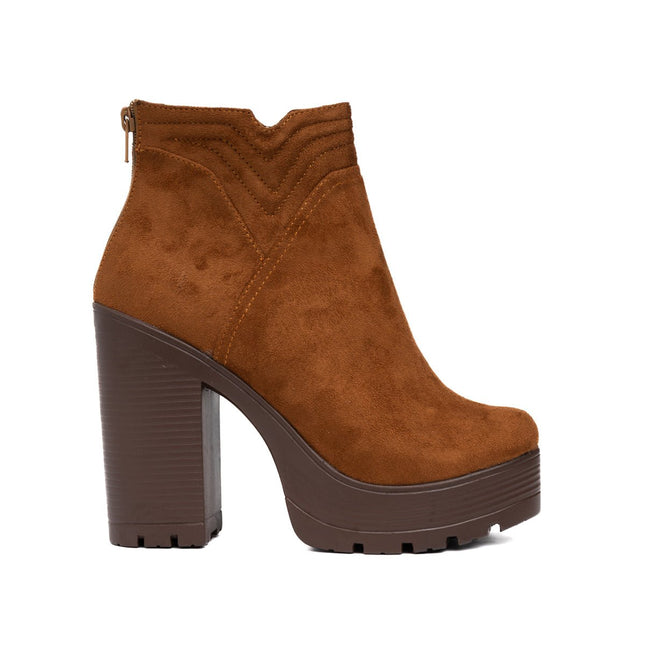 Botines Chhean - Camel Gamuza - Tienda Nébula