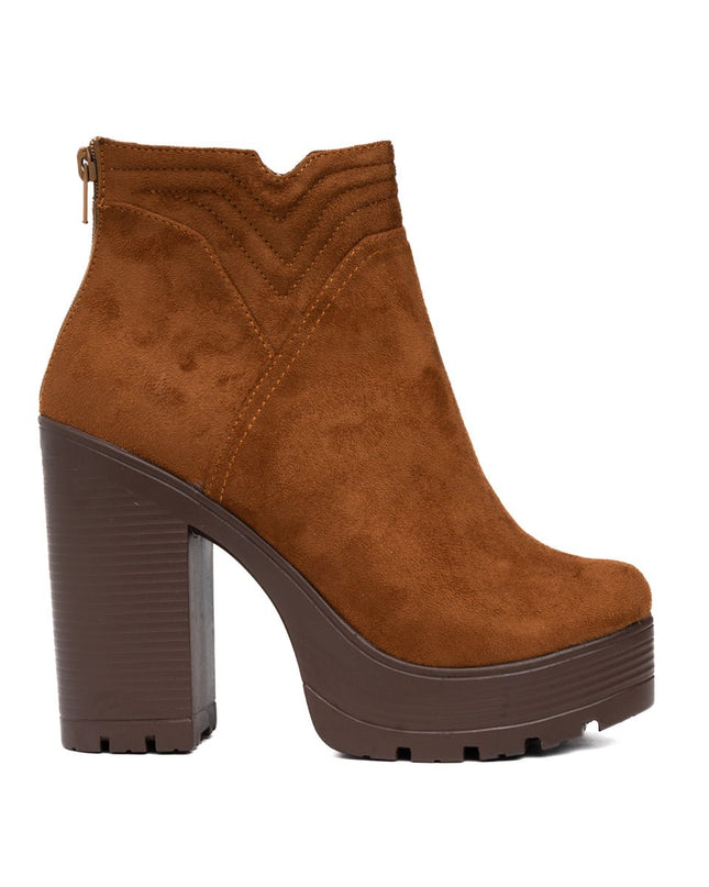 Botines Chhean - Camel Gamuza - Tienda Nébula