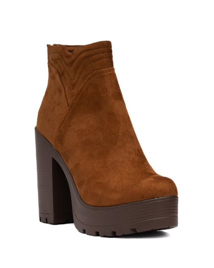 Botines Chhean - Camel Gamuza - Tienda Nébula