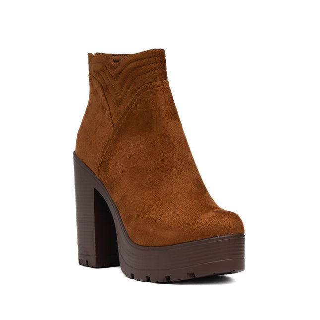 Botines Chhean - Camel Gamuza - Tienda Nébula