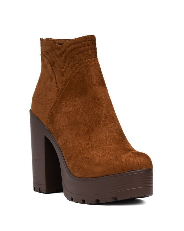 Botines Chhean - Camel Gamuza - Tienda Nébula