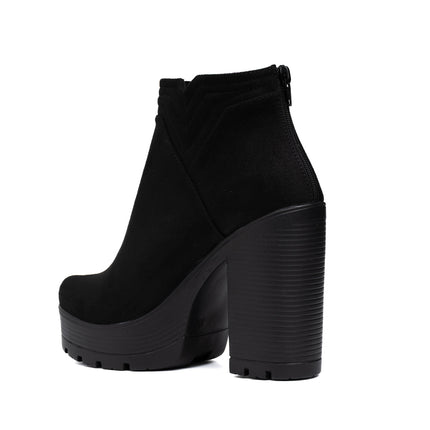 Botines Chhean - Negro Gamuza - Tienda Nébula