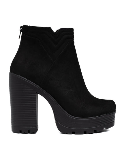 Botines Chhean - Negro Gamuza - Tienda Nébula