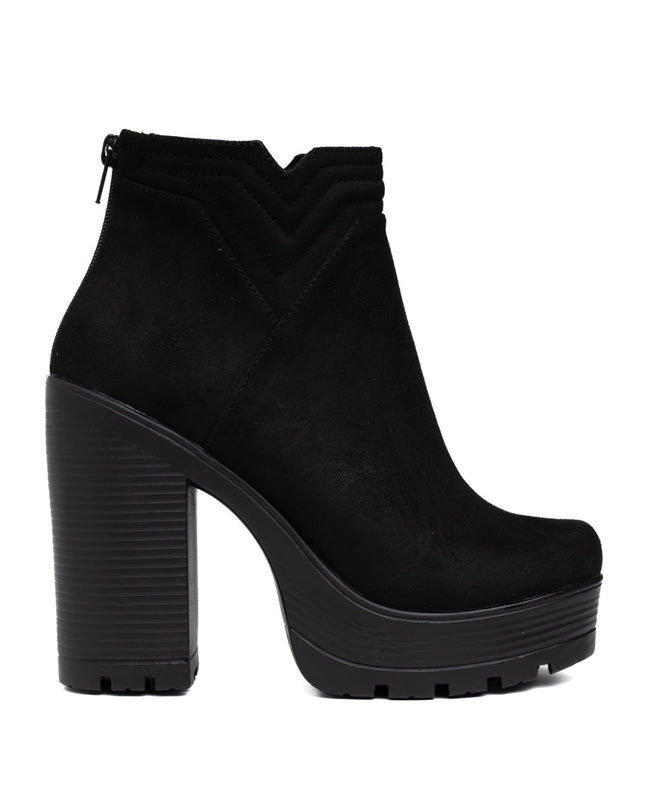 Botines Chhean - Negro Gamuza - Tienda Nébula