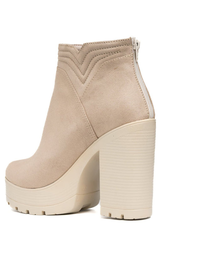 Botines Chhean - Nude Gamuza - Tienda Nébula