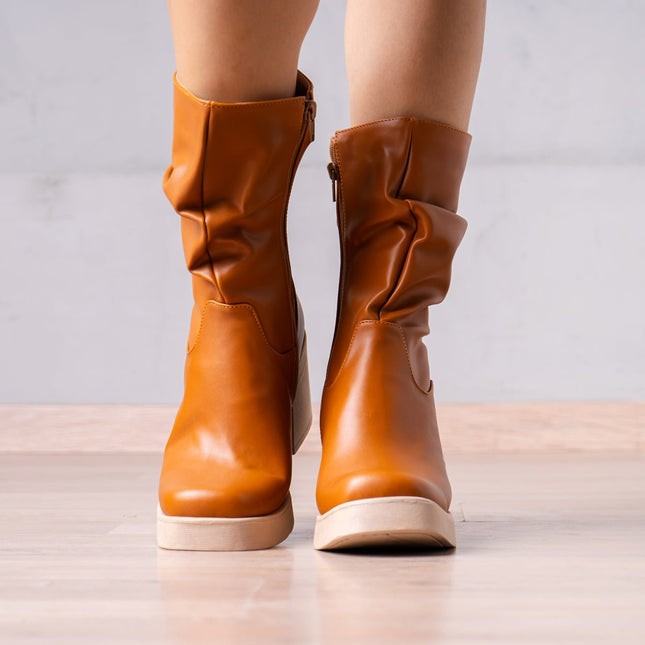 Botines Chunny - Camel - Tienda Nébula