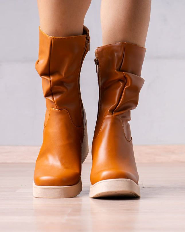 Botines Chunny - Camel - Tienda Nébula