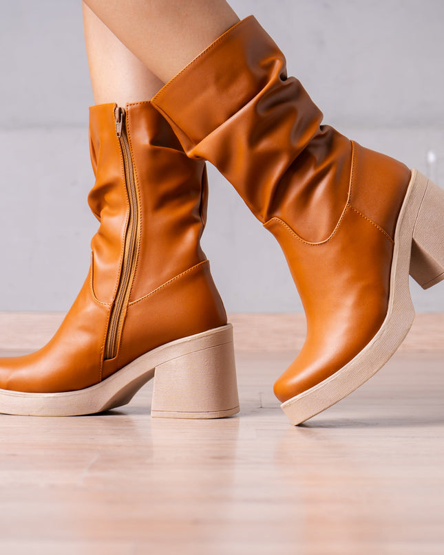 Botines Chunny - Camel - Tienda Nébula