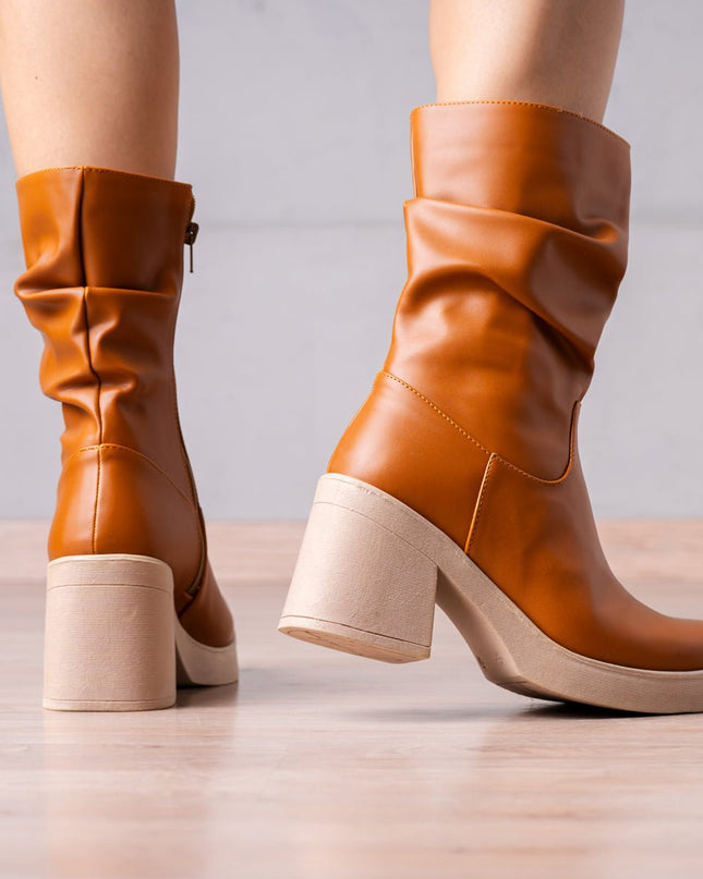 Botines Chunny - Camel - Tienda Nébula