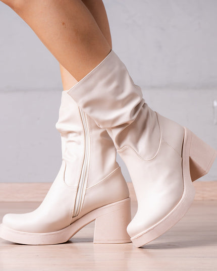 Botines Chunny - Nude - Tienda Nébula