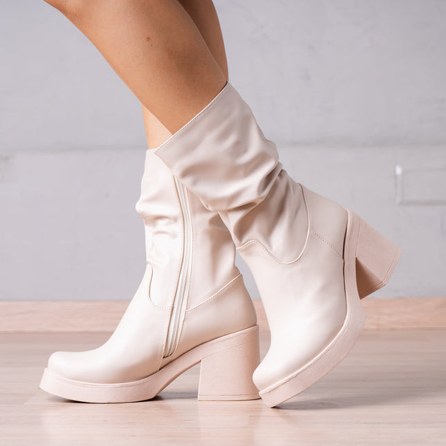 Botines Chunny - Nude - Tienda Nébula