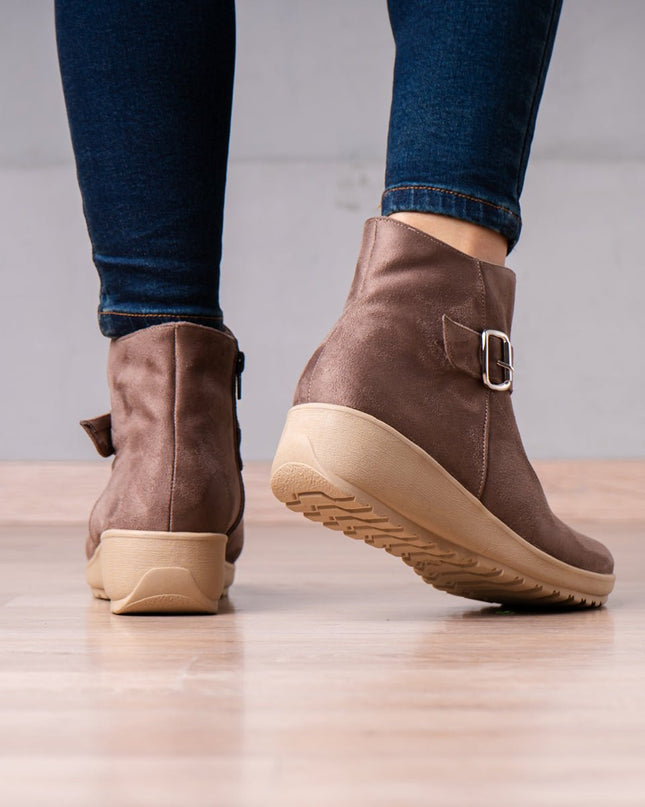 Botines Cresida - Topo - Tienda Nébula