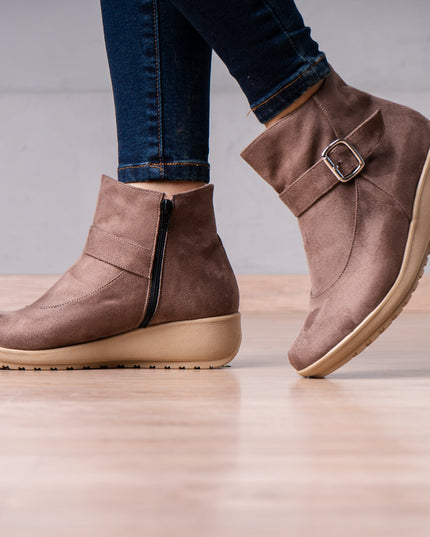 Botines Cresida - Topo - Tienda Nébula