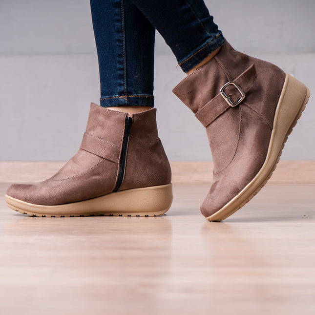 Botines Cresida - Topo - Tienda Nébula